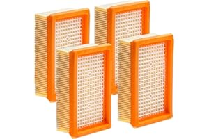 REBIRTHCARE Replacement Filter for Kärcher WD4 WD5 WD6 MV4 MV5 MV6 Vacuum Cleaner, Flat Pleated Filters for Kärcher 2.863-005.0