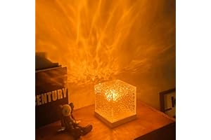 ZQX projecteur aurore boréale，Lampe de Table en Cristal，lampe projecteur variable pour chambre à coucher, fête, bar