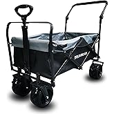 Dolurcar Foldable Wagon | Large Wheeled Beach and Camping Trolley | Foldable Shopping Trolley for Child and Cargo Transport