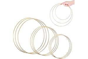 SOSMAR 9 Pack 20cm 25cm 30cm Large Metal Rings, Floral Hoop Macrame Ring Dream Catcher Hoop Set for DIY Wedding Wreath Rings Décor and Wall Hanging Crafts