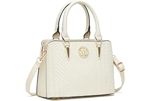 Miss Lulu Sacs à Main Portés Main Femme,Sac Fourre Tout Bandoulière en PU avec Motif Chessboard et Logo M pour Université Travail