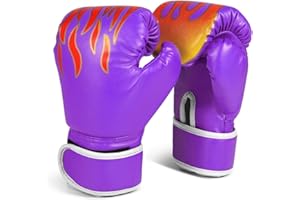 Flexzion Kids Boxing Gloves for 3-8 Ages All-Purpose Training Punching Bag Mitts w/Wrap-Around Support, UFC Sparring Kickboxing Sandbag Sports Fitness Exercise Equipment Boys Children