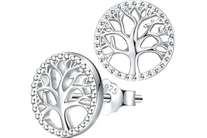 Lydreewam Lebensbaum Ohrringe für Damen 925 Sterling Silber Baum des Lebens Ohrstecker für Geburtstag Muttertag Weihnachten