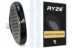 RYZE Genomskinligt padelracketskydd – slät yta – Kantskydd för padelracket i 2-pack – hållbara och elastiska kantskydd för padelracket – lätt att applicera – minimala luftbubblor