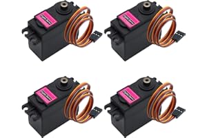 APKLVSR Servomoteurs Numériques en Métal - 13 kg - Couple Haute Vitesse - Servo Motor pour Hélicoptère Radiocommandé, Servo RC 180° - pour Robot, Voiture, Bateau