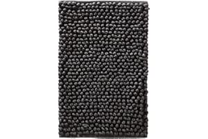 JOTEX Hills Dywanik łazienkowy, popcorn, mieszanka bawełny i poliestru - szary, 80 x 120 cm