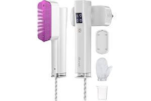 Sundu Steam Iron, Steamer for Clothes, Portable 2 In 1 Travel Steamer Iron,15s Fast Heat-up, 4 Modes, LED Display, 20 Minutes of Continuous Ironing Garment Steamer for Travel and Home White