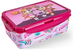 p:os Fiambrera infantil con compartimentos de la Patrulla Canina, a prueba de fugas, para guardería y escuela, para niñas