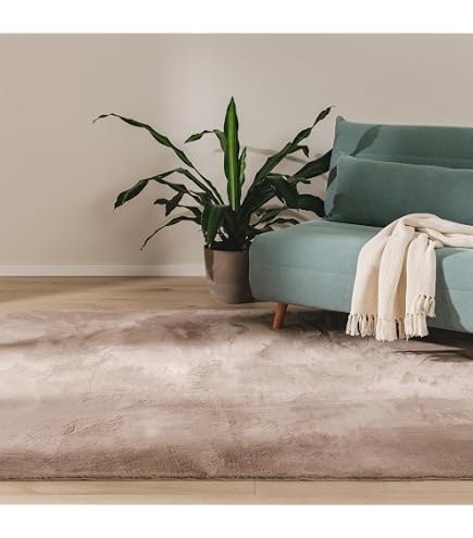 Benuta Sohari – Tapis Shaggy Longue Poils Beige 70x200 Cm, Ultra Doux Et Moelleux, Style Minimaliste Chic, Idéal Salon, Chambre Ou Couloir, Compatible Chauffage Au Sol