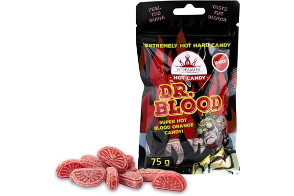 Poppamies Hot Candy Dr Blood Chili Apelsingodis