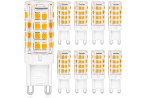 G9 LED Varmvit 3000K, 5W Ersättnings 30W-40W Halogenlampa, 500LM LED-Lampa, 220-240V, Ingen Flimrande, Not Dimmable, 8-Pack