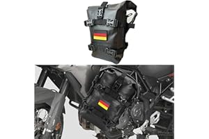 motofans 7L Motorrad Sturzbügeltasche Motorrad Seitentasche Motorrad Gepäcktaschen-【Deutsche Flagge】