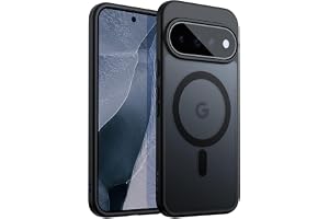 JETech Magnetiskt Matt Skal för Google Pixel 11 Pro, Svart | Kompatibel med MagSafe, Kompatibel med Pixelsnap-laddare, Genomlysande Baksida, Halkfritt Grepp, Stötsäker Skydd