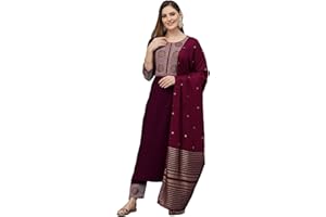 Parvdi Kurti-Set für Damen im indischen Stil mit Dupatta-Kurta-Set für Damen, sofort einsatzbereit