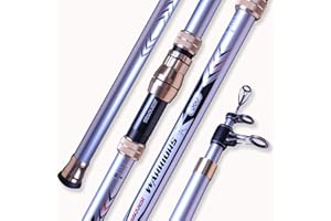 Seaquest 3 Piezas de Poste de la Barra Surf Casting portátil caña de Pescar de Giro Recorrido de la Varilla girando