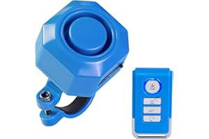 HUMBGO Sistema de alarma de bicicleta con mando a distancia inalámbrico para bicicleta - USB-C resistente al agua antirrobo - Vibración antirrobo Scooter bicicleta alarma