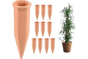 EXLECO 10 x automatyczne podlewanie roślin w pomieszczeniach, balony do podlewania roślin, urządzenie do nawadniania, automatyczny system nawadniania doniczek, stożki gliniane do podlewania kwiatów