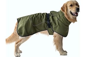 DOGOPAL Cappotto Cane Impermeabile - Giacca Antivento Riflettente con Fodera Calda, Cappottino Traspirante per Freddo Inverno, Adatto a Taglia Piccola, Media e Grande (65)