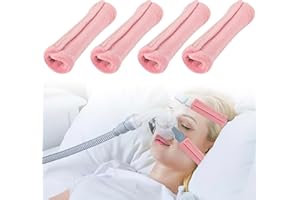 SHDGFB Lot de 4 protège-ceintures CPAP - Coussinets de confort doux pour le visage CPAP - Coussinets universels et confortables pour réduire les taches rouges - Rose
