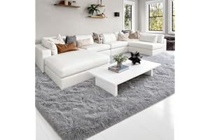 ARNTY Tappeto Salotto, Tappeto Camera da Letto Grande Moderno Peloso Morbido Lavabile Rettangolare Tappeto Scendiletto