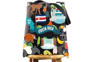 WZMPA Costa Rica Vacation Tote Bag Costa Rica Viaggio Regalo Costa Rica Credenza Nazionale Borsa A Tracolla Per Costa Rica Turista
