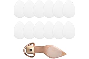 RUMGUG Lot de 12 Protections Patins pour Semelle Antidérapante de Chaussures, Autocollant Semelles Antidérapantes Protecteur Auto-Adhésives, Extérieure Anti Bruit Talon Coussinets Autocollants 9 * 6.5cm