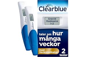 Clearblue Digital Graviditetstest Med Veckoindikator, Det Enda Testet Som Talar Om Hur Många Veckor, 2 Digitalt Tester