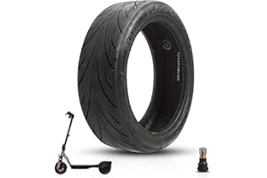 ANSENI Rueda Tubeless 60/70-6.5, Neumático 10 Pulgadas(10x2.50-6.5), Rueda de Repuestos para Patinete Eléctrico Segway Ninebot E3 E,Ninebot Max G30/G30D, Xiaomi 5/5 Max,Smartgyro K2 (1 Rueda)