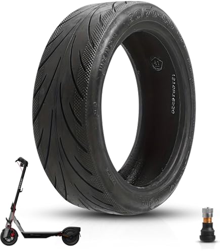 Pneu Tubeless 10 Pouces Bitume Anti-Dérapant Pour Trottinette Ninebot Max G30, VMAX, IScooter