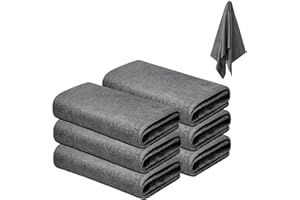 flintronic Paño de Limpieza Mágico, 6PCS Bayetas Microfibra para Cristales sin Pelusa, 30 * 30CM, Bayetas de Limpieza de Microfibra sin Rayas Reutilizables para Limpiar Cristales para Ventana, Coche