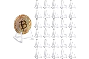 BCENG Acryl Kartenständer 30 Stück Kartenständer Ständer Aufsteller Ständer für Fotodisplays Münzen Halterung Acryl Staffelei Ständer Halter für Taschenuhren Medaillen Münzhalter Display Transparent