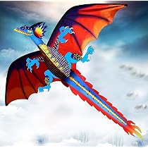 Cerf-Volant Dragon Pour Enfants Nylon 3D Jouets Aigle Volant Cerfs