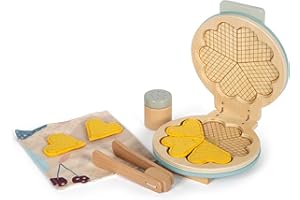 small foot Waffeleisen-Set „Tasty“ aus Holz, Zubehör für die Spielküche, Küchen-Spielset für Kinder ab 3 Jahren, 12492