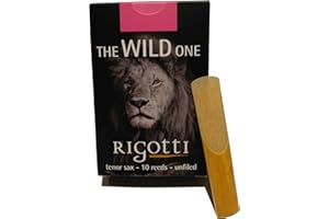RIGOTTI - Confezione da 10 ance per sassofono Tenor Force 2,5 – WILD – Qualità superiore – proveniente da canne naturali coltivate e essiccate al sole di Provenza in Francia