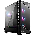 MSI MPG VELOX 100R Mid-Tower PC Case - ATX Motherboard Capacity, Tempered Glass Door, 4 x 120mm ARGB Fans, Mystic Light, Supports 2 x 360mm Radiators & Side Ventilation Configurations