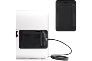 Torolle Custodia Hard Disk Esterno per Pc Portatile 2 Pezzi, Porta Hard Disk Esterno può essere incollato, Case SSD per SanDisk/Samsung/Crucial/Western Digital -Nero