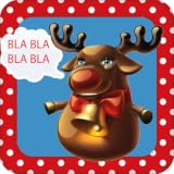 Habla con Rudolph,escucha lo que dices y lo repite con su propia voz,si le tocas cantará