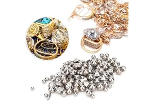 BRRNOO Stainless Steel Polishing Balls Jewellery Polishing Beads for Vibrating Polishing Machine for Gold Jewellery Processing and Polishing