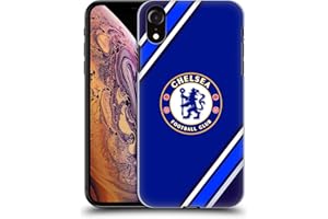 Head Case Designs Licenza Ufficiale Chelsea Football Club Strisce Stemma Custodia Cover dura per Parte Posteriore Compatibile con Apple iPhone XR
