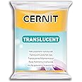 Cernit Polymer Clay - Translucent Series - 56 Grams Block - Made in Belgium (Amber)