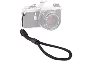 Lens-Aid Cinturino da polso in morbida microfibra per fotocamera: tracolla per fotocamera adatta per Canon, Nikon, Sony, Fujifilm, Olympus, Pentax, Leica, ecc.