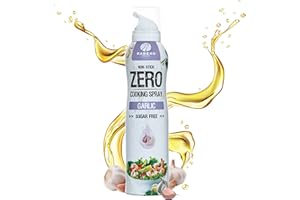 RABEKO PRODUCTS Rabeko Zero spray de cuisson faible en calories | AIL | 800 portions, 2 kcal par pulvérisation | Spray pour poêles pour frire, griller et cuire | Sans additifs, sans sucre | Sans gluten ni lactose