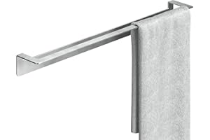 WEISSENSTEIN Porta asciugamani adesivo bagno da parete 60 cm - Portasciugamano da muro acciaio inox