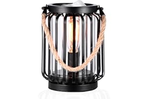 Dorephine Electric Wax Burners,Rustic Metal Oil Burner,Wax Melt Burner with 40W Edison Bulb for Home Décor (Vertical Lines)