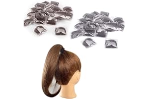 POLLY ONLINE 20 Pcs Hair Nets for Women Bun,Invisible Hair Nets Elastic Edge Mesh (10pcs Black + 10pcs Coffee)