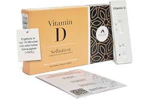 ‎ASPILOS ASPILOS Vitamin D Schnelltest - Vitamin D Test für Zuhause - Ergebnis in 10 Minuten - Zuverlässig & Präzise - Leichte Anwendung - Labor-Qualität