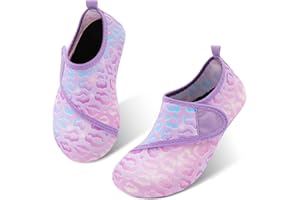 JIASUQI Kids Boys Girls Water Shoes Quick Dry Barefoot Aqua Socks for Beach Swimming Pool