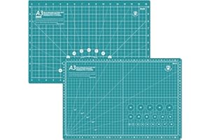Headley Tools Schneidematte A3 - Selbstheilende Nähmatte, doppelseitig, 5-lagig, für Näharbeiten, Handwerk, Hobby, Stoff, Scrapbooking-Projekt, 18 x 12 Zoll (Türkis)