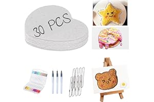Guhupoy 30 PCS Magic Puffy Paint, Magisches 3D Textur-Malset für Kinder - Schaumstoff Malerei mit Puffy Pens, Einfach mit Wasser aktivieren，Magic Texture Painting DIY Kreativset (Inklusive Stift)