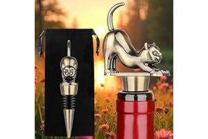 ‎LKKCHER LKKCHER Katze Weinverschluss, Katzen Deko Geschenke für Katzenliebhaber Frauen Männer, Katze Geschenke, Geburtstagsgeschenke, Weihnachtsgeschenke für Frauen Männer, Bronze